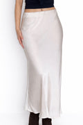 GLACE SATIN SKIRT