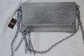 DENIM CHAIN CLUTCH